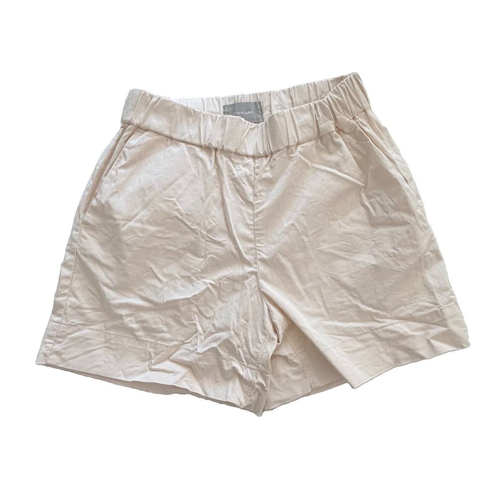 Everlane Women’s The Easy Short Elastic-Waist Casual Shorts - Cream Size 8 EUC